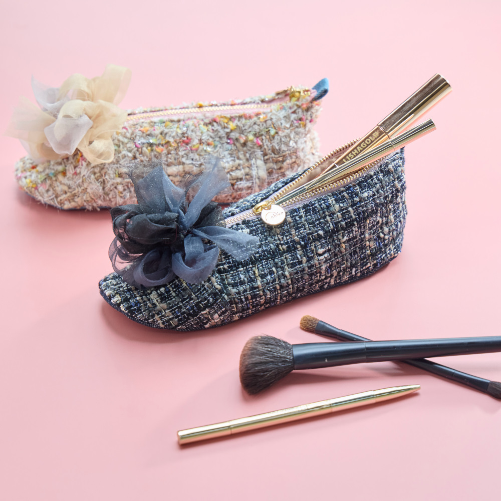 咲き編みシューズポーチ｜lady